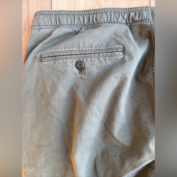 Gap Mens Size Large Olive Green Jogger Chino Pants 100% Cotton Preppy - Picture 9 of 9